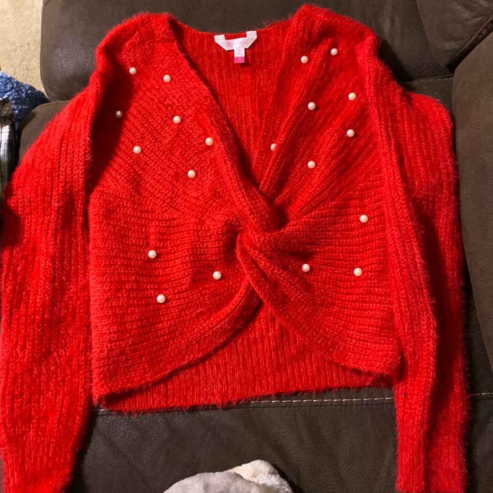 Red long sleeve shirt size medium